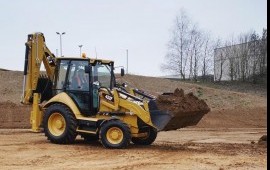 Аренда экскаватора погрузчика Катерпиллер CAT JCB