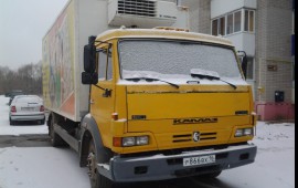 Перевозки на грузовике Камаз 4308 рефрижератор