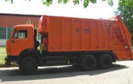 Вывоз мусора на грузовике КамАЗ--65115