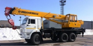 Кран Ивановец 25 тонн КС-45717 К-3 (Камаз 43118) 