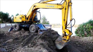 Полноповоротный колёсный экскаватор Услуги / Аренда 