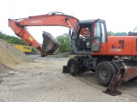 Аренда Услуги Экскаватора Колесного Hitachi ZX210 1м3 