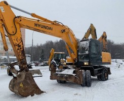 Аренда и услуги колёсного экскаватора Hyundai 200