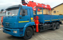 Аренда автовышки Камаз, кран-манипулятор