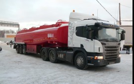 Перевозка ГСМ бензовозом SCANIA P400 6X4