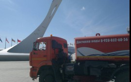 Услуги поливомоечных машин, доставка воды