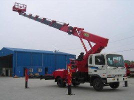 Сдается в аренду Автовышка 32 м. Телескопическая Mitsubishi Aichi