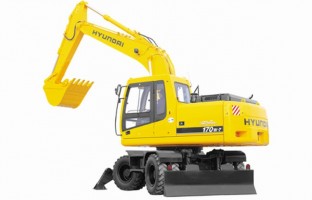 Сдается в аренду Экскаватор полноповоротный колесный 1 м*3 Hyundai 170