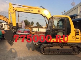 АРЕНДА ЭКСКАВАТОРА Komatsu РС70 с отвалом, 8т