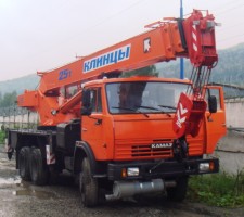 Услуги автокрана Клинцы 25 тонн в г. Приморске, аренда, заказать