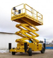 Самоходный дизельный ножничный подъемник Houlotte H15 SX