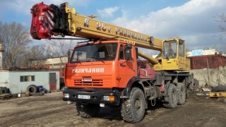 Услуги автокрана КАМАЗ Галичанин 25 т 22 м (вездеход)