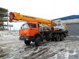 Автокран Ивановец 25 тонн 31 метр вездеход