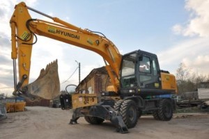 Аренда Услуги Экскаватора колесного Hyundai r170W 0,6м3