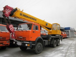 Кран 25 тонн стрела 22 метра в аренду Новосергиевка