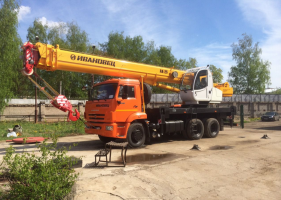 Аренда крана 25 тонн стрела 31 метр