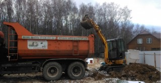 Миниэкскаватор с Ямобуром в Домодедово - Домодедовском районе