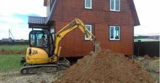 Миниэкскаватор с Ямобуром в Серпухове - Серпуховском районе