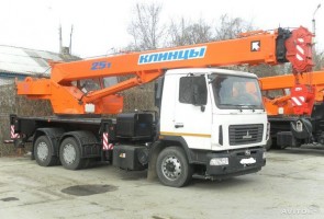 Заказать кран 16 или 25 тонн. Кран в аренду без выходных.