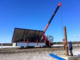  Кран-манипулятор DAF с КМУ UNIC г/п стрелы -3т, борт- 6т.