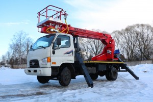 Аренда корейских автовышек 18-45м