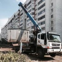 Услуги манипулятора аренда. Перевозка гаражей. Кран - 10т. Борт - 14т