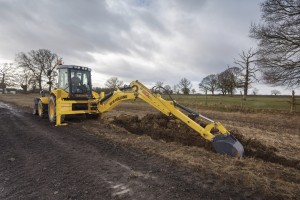 Услуги экскаватора-погрузчика New Holland B110