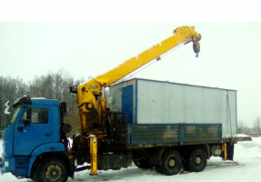 Аренда манипулятора Камаз Вездеход, кран 7 тонн, борт 10 т + прицеп 10 т