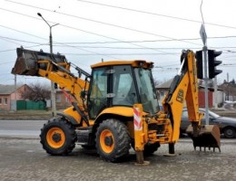 Аренда экскаватора-погрузчика Трактора Jcb, планировочный и узкий ковши в СПб и области