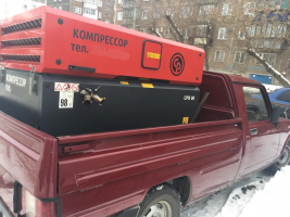Аренда дизельного компрессора с молотками 