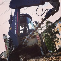 Ямобур на базе JCB