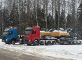 Перевозка тралом негабарита и тяжеловеса