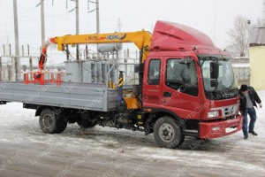 Кран-манипулятор FOTON 1093 с тросовой КМУ XCMG SQ3.2SK2Q, 4х2. 