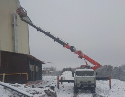 Услуги, аренда автовышки 45 метров (вездеход)