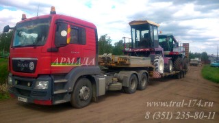 перевозка спецтехники на трале