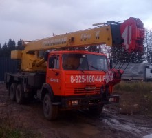 Услуги Автокрана 25 тонн. Аренда крана 25 т