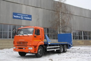 Эвакуатор с гидроаппарелью на базе КАМАЗ-65115