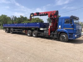 Аренда (услуги) крана-манипулятора KAMAZ (длинномер) ямобуром