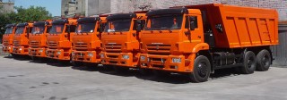 Аренда самосвалов Камаз 6520 и HOVO