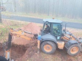 Аренда экскаватора погрузчика. Услуги экскаватора погрузчика. СтройСоюз 