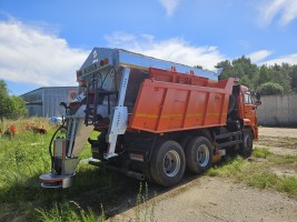 Комбинированная дорожная машина ПС-8 на базе самосвала КАМАЗ-65115 (нержавеющая сталь)