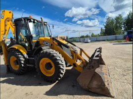 Аренда экскаватора погрузчика JCB с гидромолотом