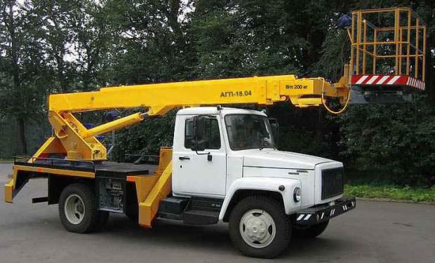 Аренда автовышки газ 3307