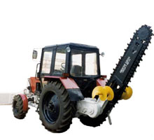 Аренда: бара трактор Этц 1609 экскаватор траншейный цепной