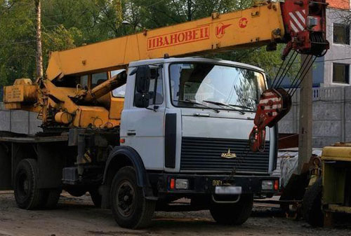 Аренда спецтехники - автокрана Ивановец