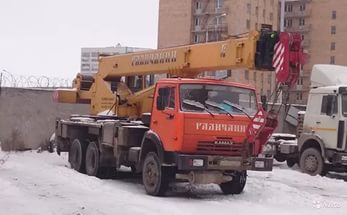 Спецтехника автокран Камаз Галичанин 22-25