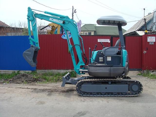 Аренда гусеничного мини-экскаватора kobelco sk30sr