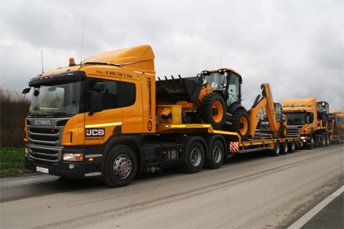 Трал для перевозки техники Scania