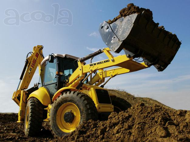 Услуги экскаватора-погрузчика New Holland LB 115B